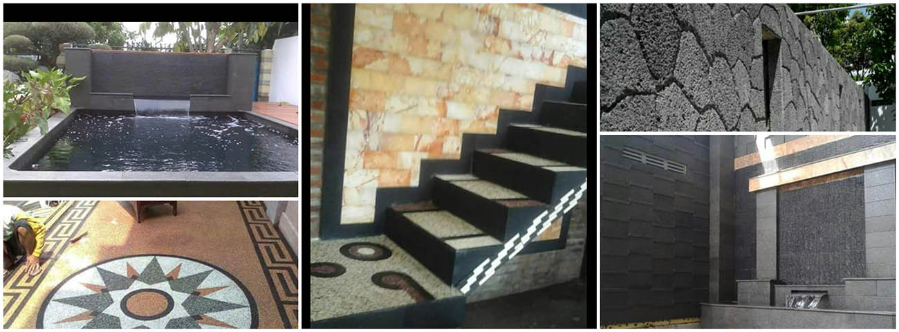 Pengaplikasian Batu Alam Cirebon